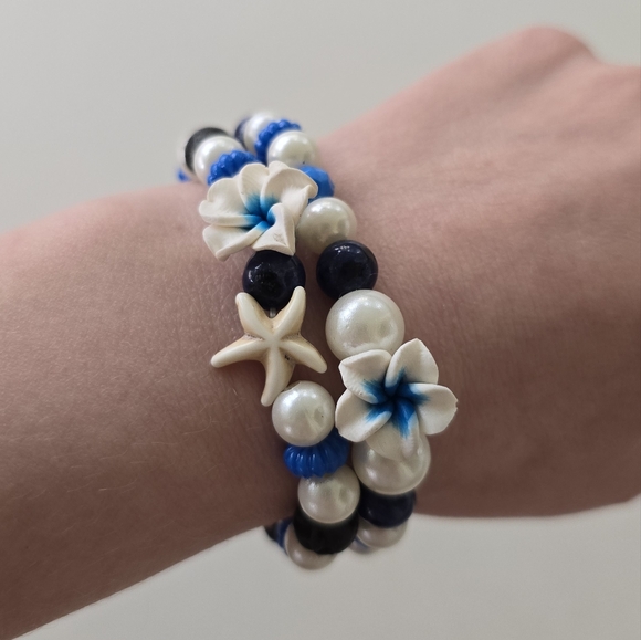 🌋 Hawaiian Beach Bracelet Set - Picture 1 of 10